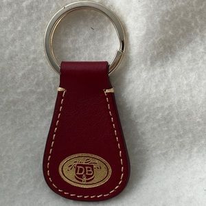 Dooney & Bourke Handbag Accessory Leather Wine Key Fob